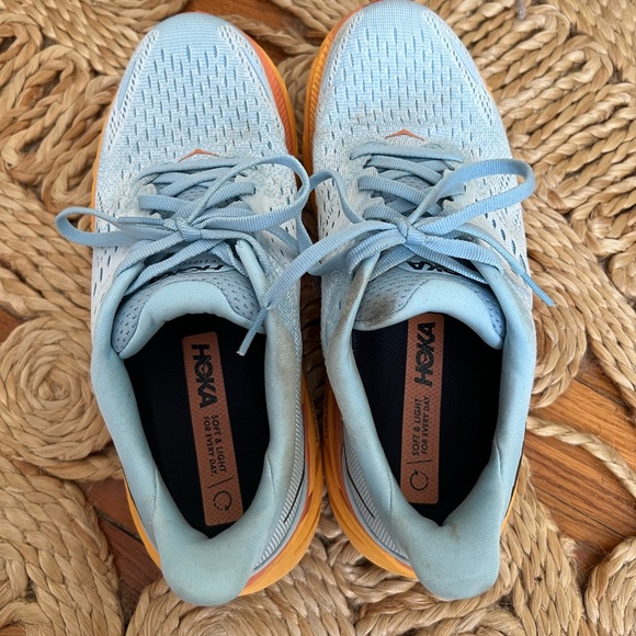 SOLD Hoka ONE Clifton 8 Summer Song/Ice Flow 6.5B - Picture 3 of 8